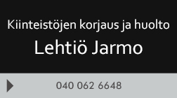Kiinteistöjen korjaus ja huolto Lehtiö Jarmo logo