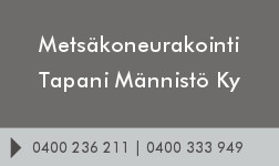 Metsäkoneurakointi Tapani Männistö Ky logo