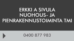 Erkki A Sivula Nuohous- ja Pienrakennustoiminta Tmi logo