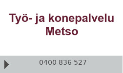 Työ- ja konepalvelu Metso logo