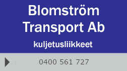 Blomström Transport Ab logo