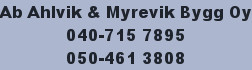Ab Ahlvik & Myrevik Bygg Oy logo