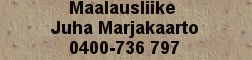 Maalausliike Juha Marjakaarto logo