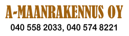 A-Maanrakennus Oy logo