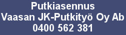 Putkiasennus Vaasan JK-Putkityö Oy Ab logo