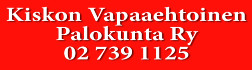 Kiskon Vapaaehtoinen Palokunta ry logo