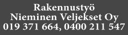 Rakennustyö Veljekset Nieminen Oy logo