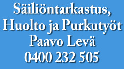 Säiliöntarkastus, Huolto ja Purkutyöt Paavo Levä Tmi logo