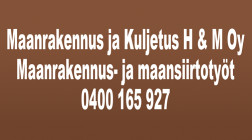 Maanrakennus ja Kuljetus H&M Oy logo