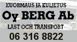 Oy Kuormaus ja Kuljetus Berg Last och Transport Ab logo