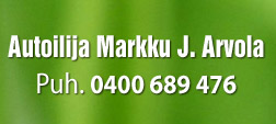 Autoilija Markku J. Arvola logo