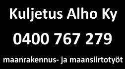 Kuljetus Alho Oy logo