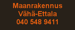 Maanrakennus Vähä-Ettala logo