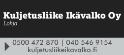 Kuljetusliike Ikävalko Oy logo