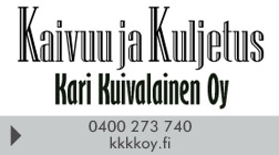 Kaivuu ja Kuljetus Kari Kuivalainen Oy logo