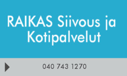 RAIKAS Siivous ja Kotipalvelut logo