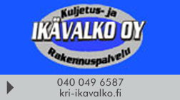 Kuljetus- ja rakennuspalvelu Ikävalko Oy logo