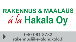 Rakennus ja Maalaus á la Hakala Oy logo